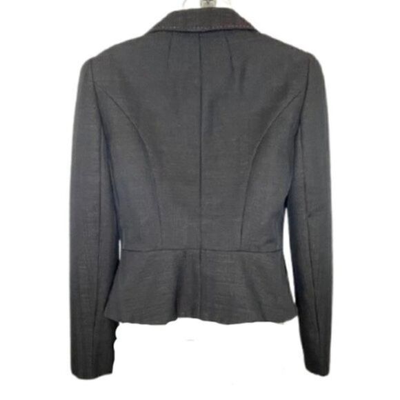 Nine West black and gold metallic cropped blazer size 4 - Picture 3 of 4